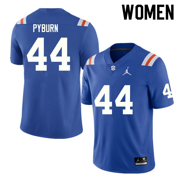 Women #44 Jack Pyburn Florida Gators College Football Jerseys Sale-Throwback - Click Image to Close